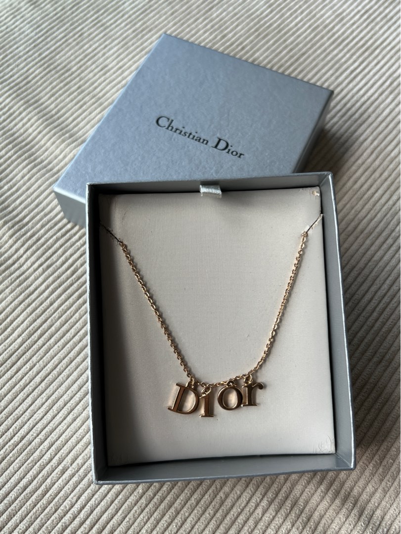 Dior spell out necklace top