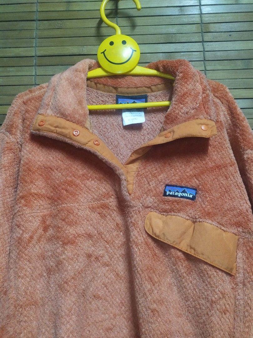 Vintage Patagonia Salmon Orange Snap Fleece Women s Fashion