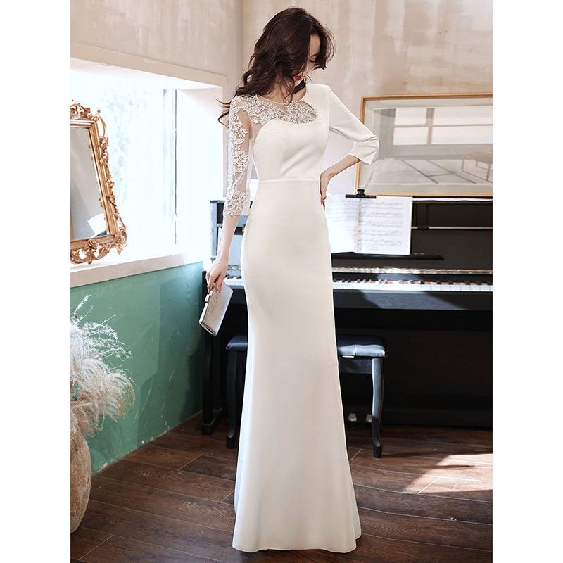 White evening gown dresses sale