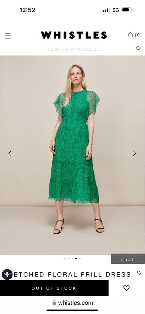 whistles green floral dress Whistles Floral Dot Flippy Dress Green – For The Creators