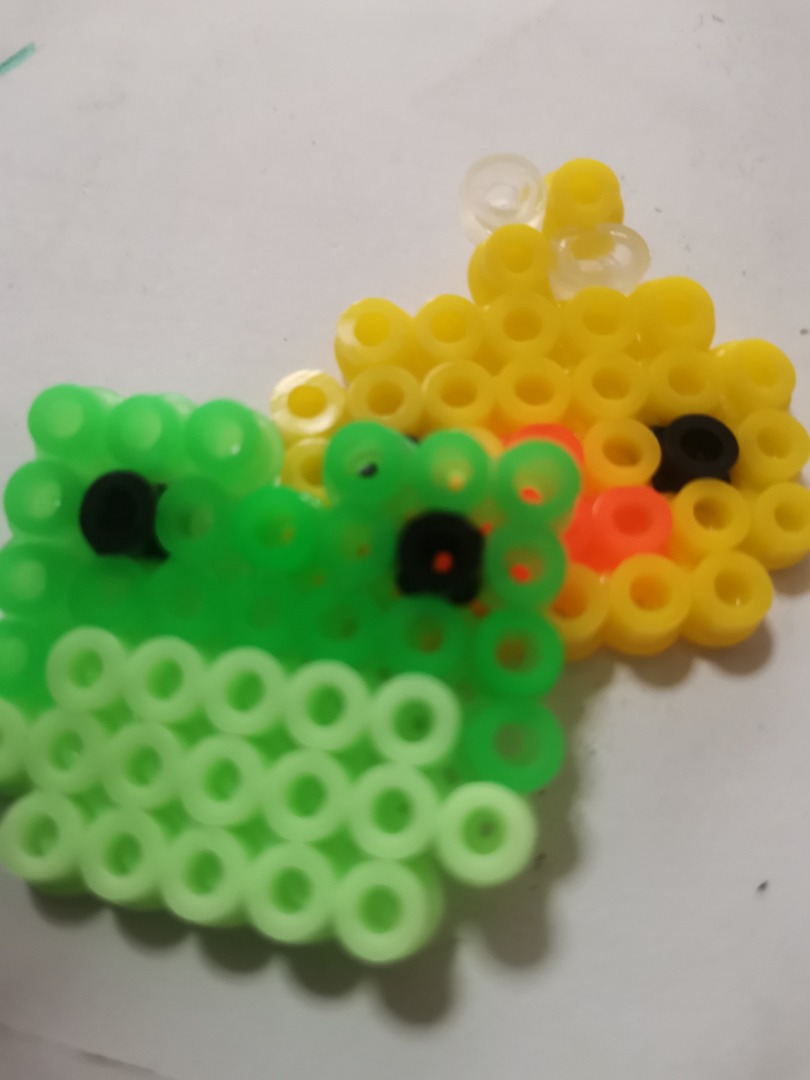Soft Bears Pixel Perler Beads Art Can Be Fridge Magnet 