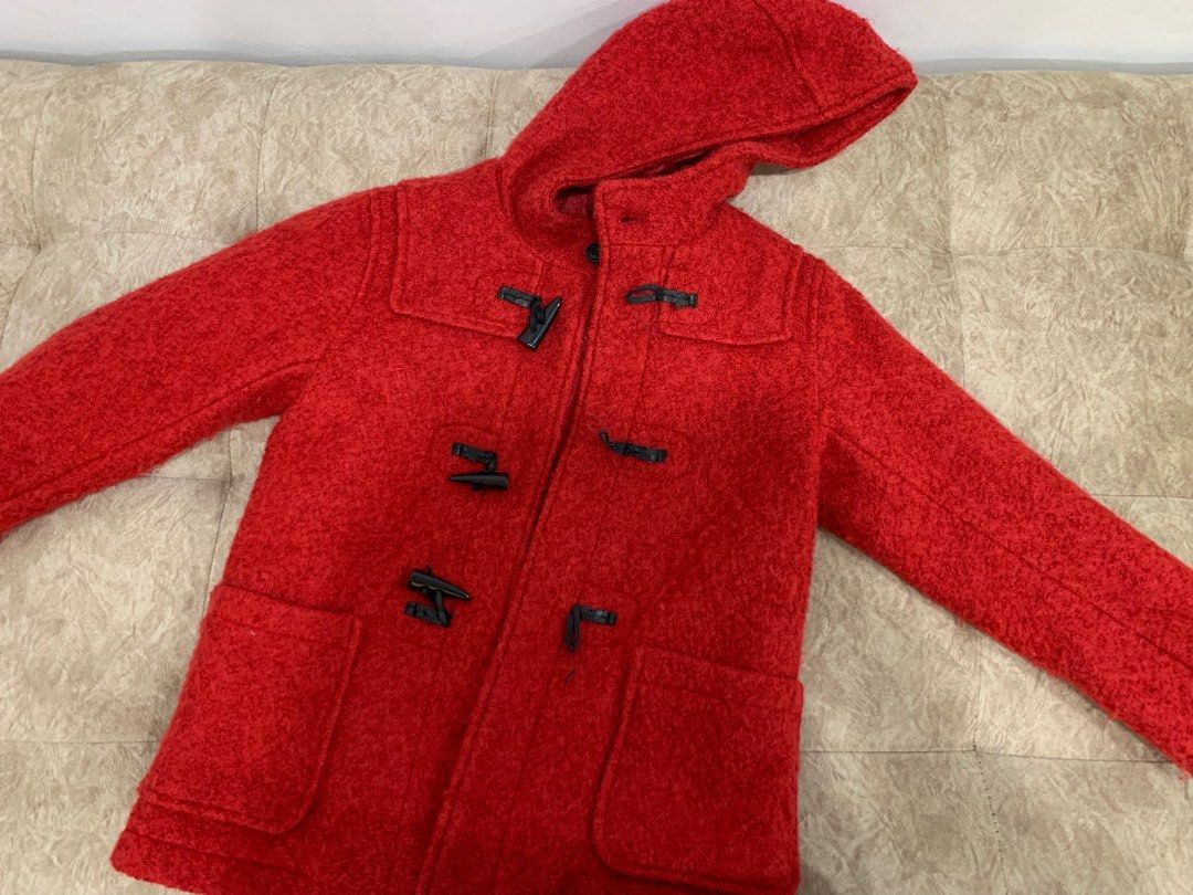 Yoki red colour kids jacket with small size hoodie jaket Women s