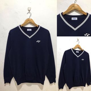 YONEX | Vneck Navy Blue Sweatshirt