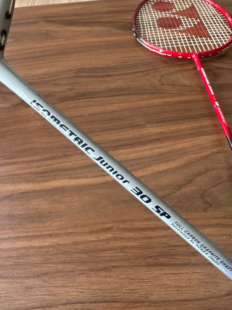 Yonex Isometric junior 30 SP badminton racket, Sports Equipment, Sports   Games, Racket  Ball Sports on Carousell
