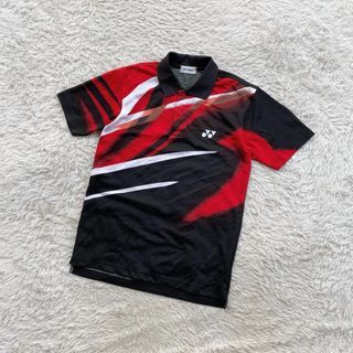 Yonex Vintage Polo Shirt Black Red