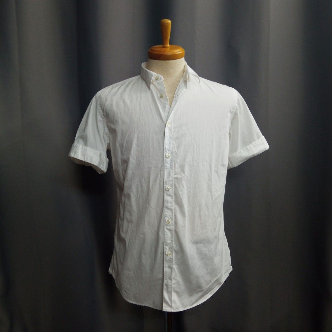 Zara Man Men's Short Sleeve Button Up Shirt White Super Slim Fit Collared, Men's Fashion, Tops & Sets, Formal Shirts on Carousell Zara Man Men's Short Sleeve Button Up Shirt White Super Slim Fit Collared, Men's Fashion, Tops & Sets, Formal Shirts on Carousell