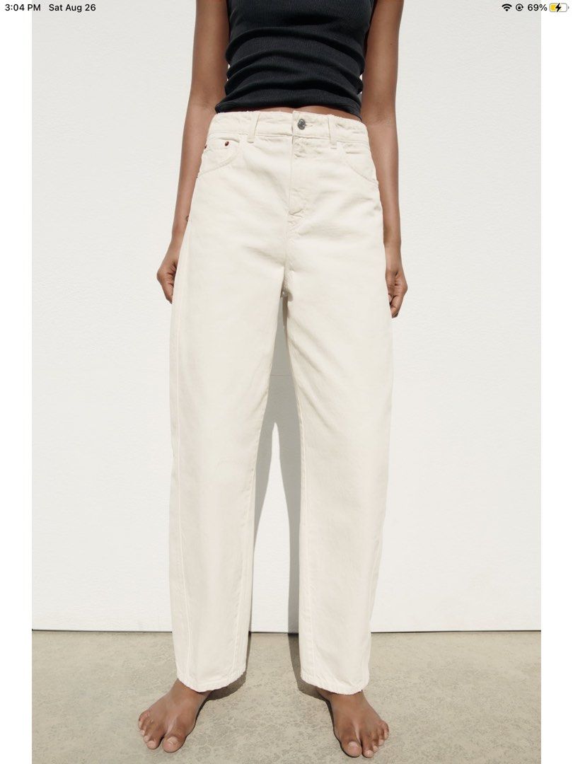 Zara mis rise carrot fit trf jeans Women s Fashion Bottoms Other Bottoms on Carousell