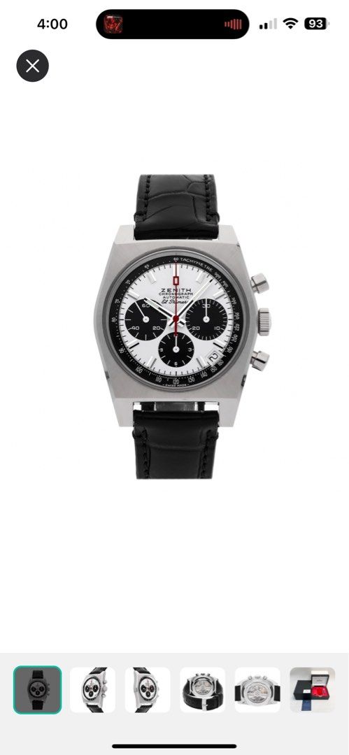 Primero A384 Revival Zenith El Primero Homage Zenith Panda Luxury