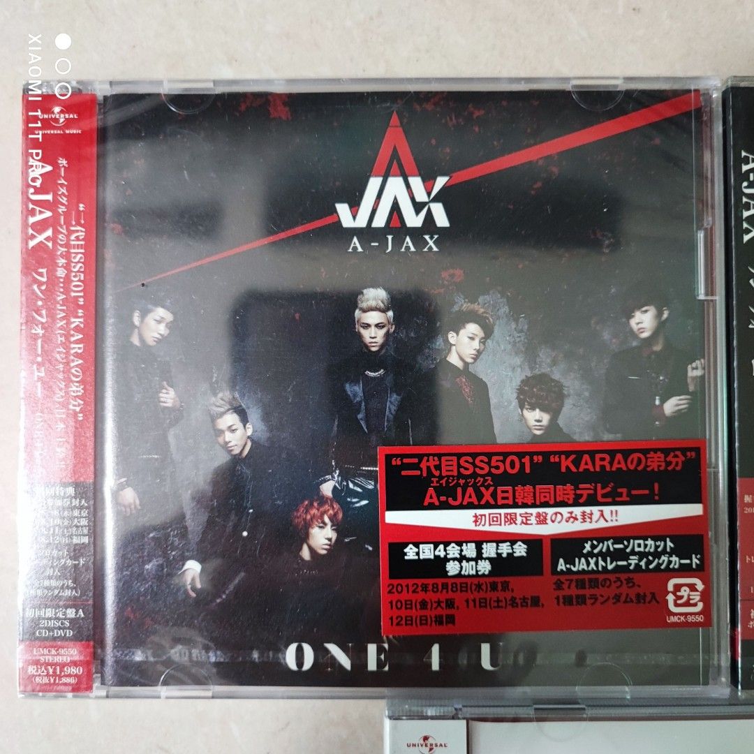 100%new 日本版A-JAX ONE 4 U (SINGLE+DVD+PHOTOBOOK)(初回限定版A+B+C