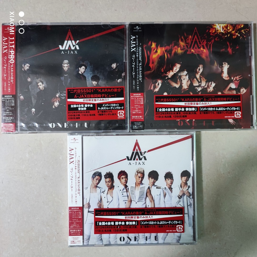 100%new 日本版A-JAX ONE 4 U (SINGLE+DVD+PHOTOBOOK)(初回限定版A+B+C