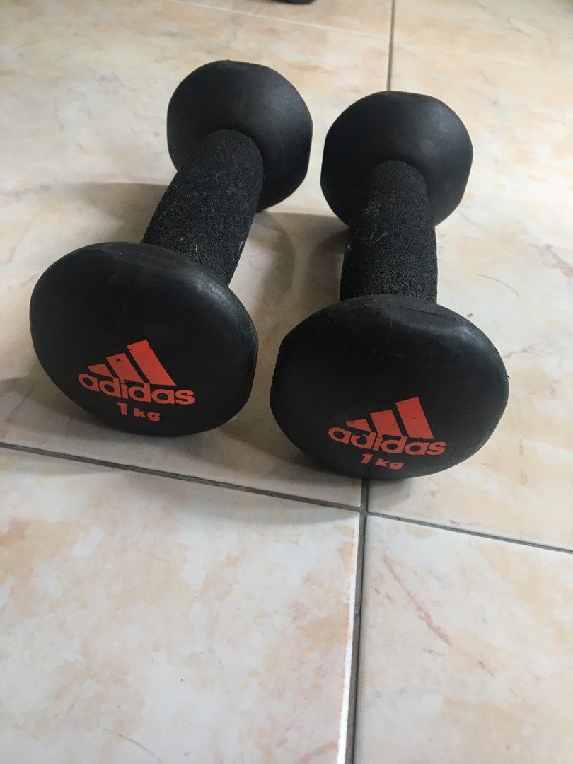 1kg adidas dumbbell Sports Equipment Exercise Fitness Weights Dumbbells on Carousell