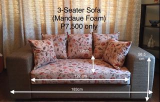 3-seater sofa (Mandaue Foam)