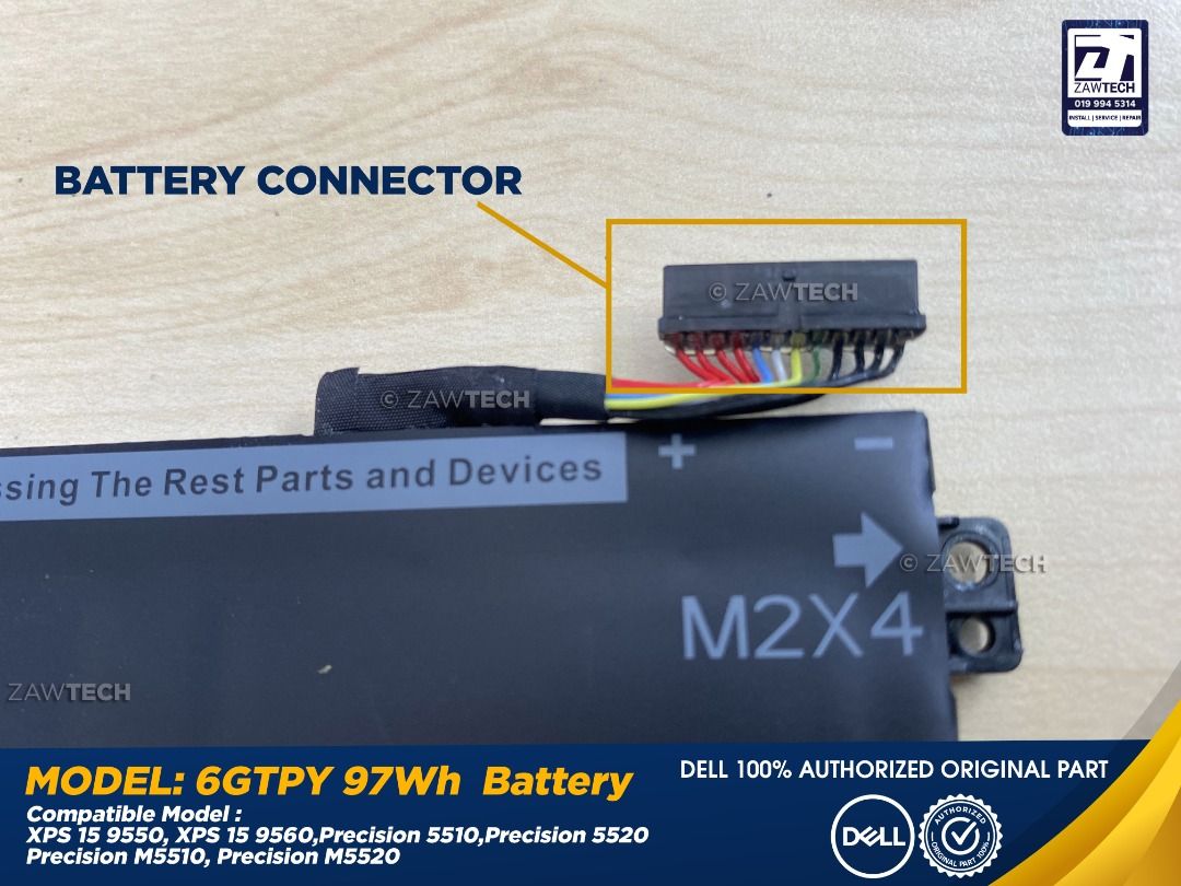 6GTPY ORIGINAL 100% DELL 97Wh 8083mAh 6GTPY 5XJ28 GPM03 5041C P83F 5D91C  BATTERY, Computers & Tech, Parts & Accessories, Computer Parts on Carousell