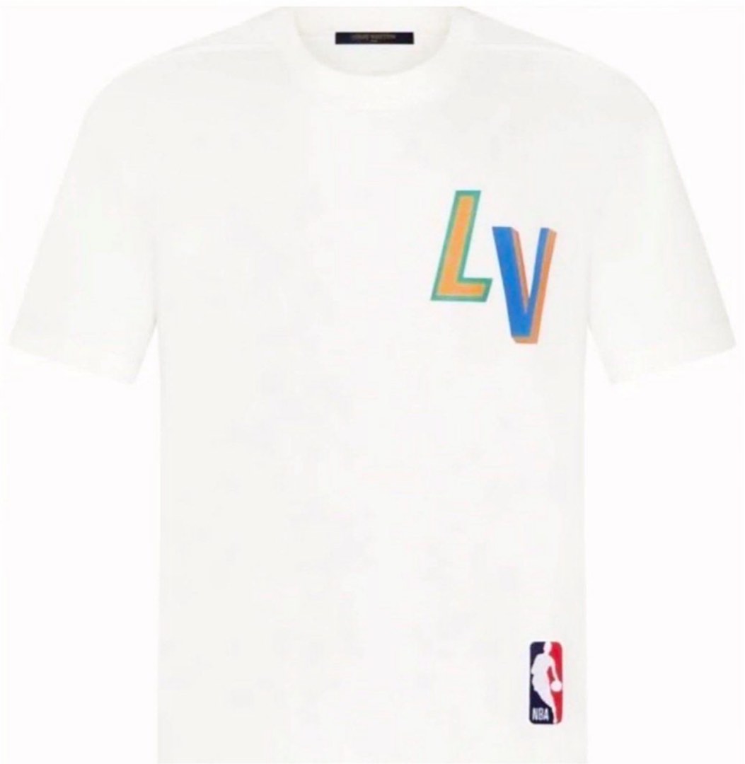 Louis Vuitton x NBA - Authenticated T-Shirt - Cotton Black Abstract for Men, Never Worn