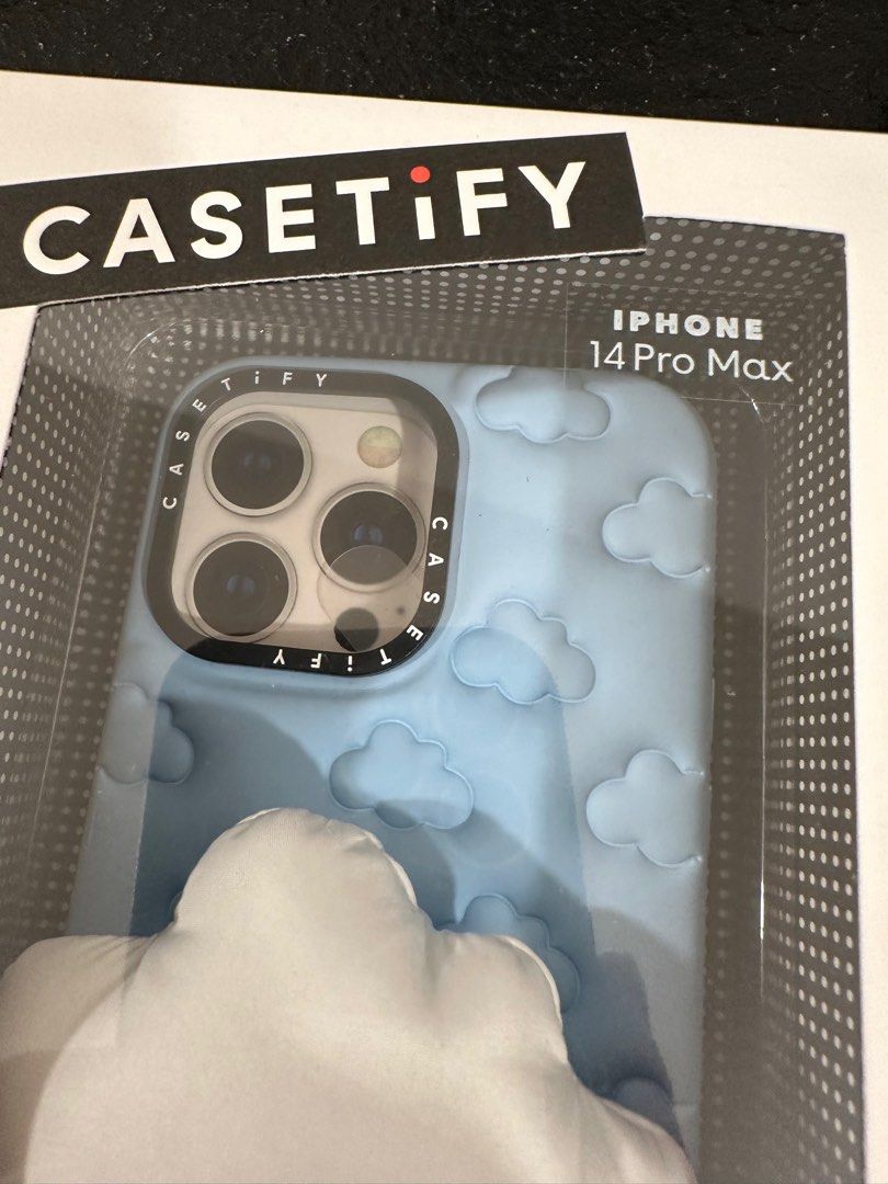 NEW Casetify iPhone 14 Pro Max The Grippy CAse Marshmallow Cloud