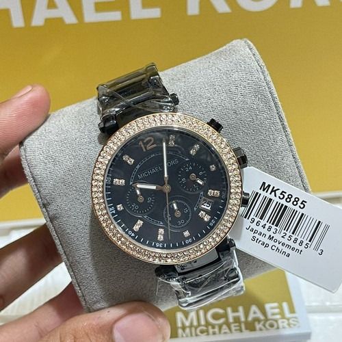 All black michael sales kors watch women's