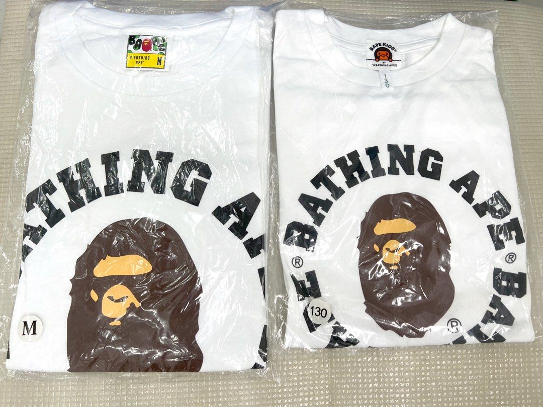 A Bathing Ape Tee(father and son), 男裝, 上身及套裝, T-shirt、恤衫