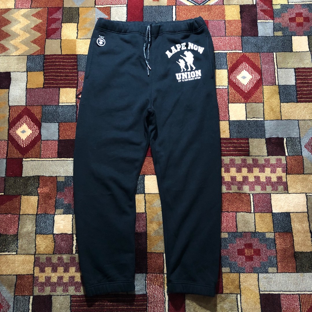 Aape sweatpants, Men's Fashion, Bottoms, Joggers on Carousell