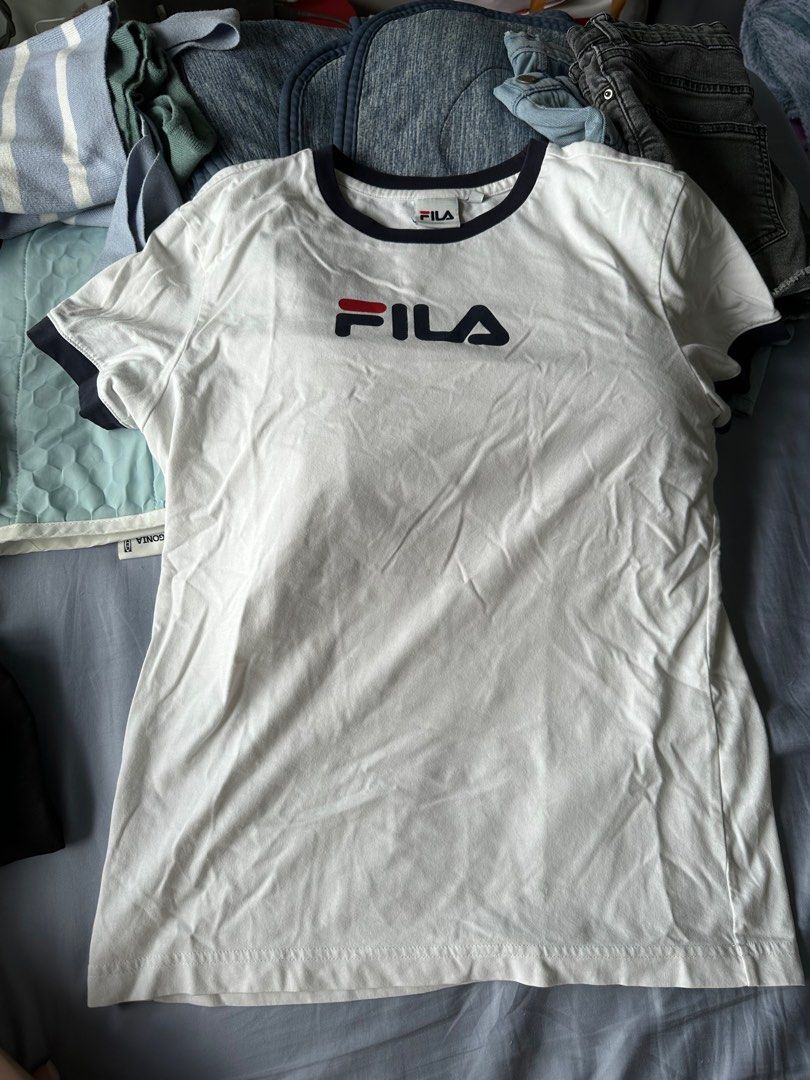 Fila t online shirt womens silver