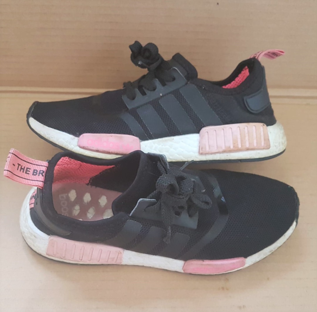Adidas nmd womens black peach pink outlet