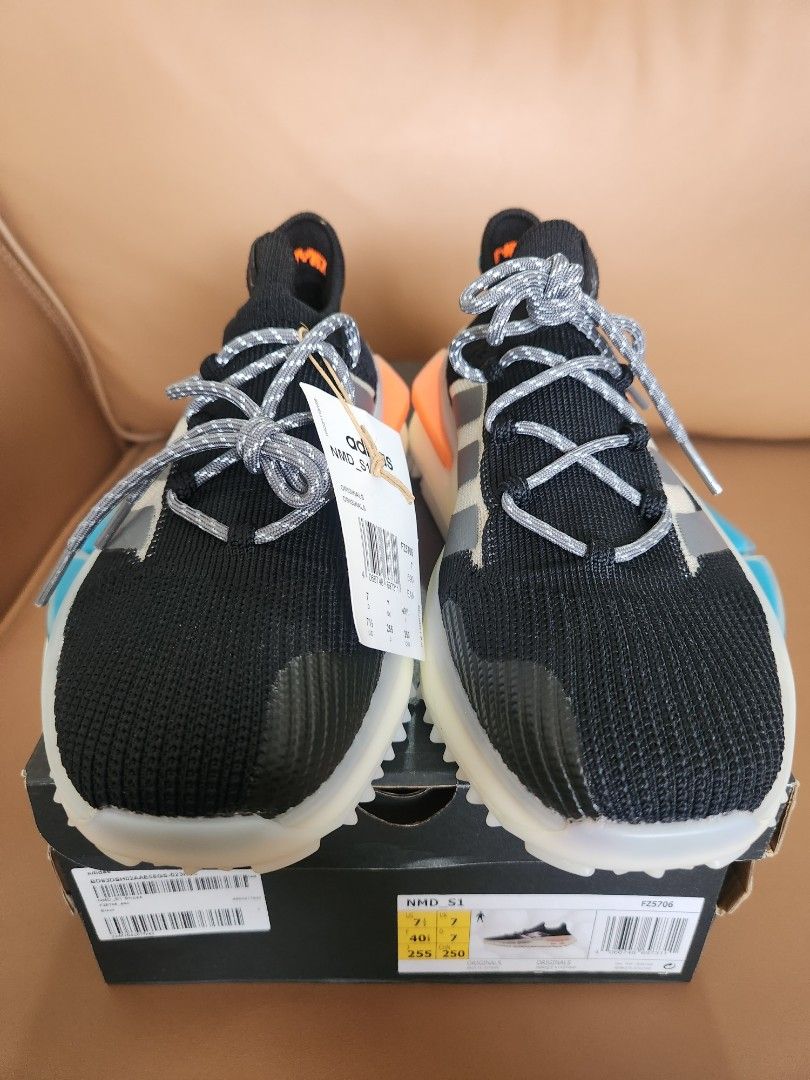 Adidas NMD S1 Core Black|Grey|Off White, Men's Fashion, Footwear, Sneakers  on Carousell