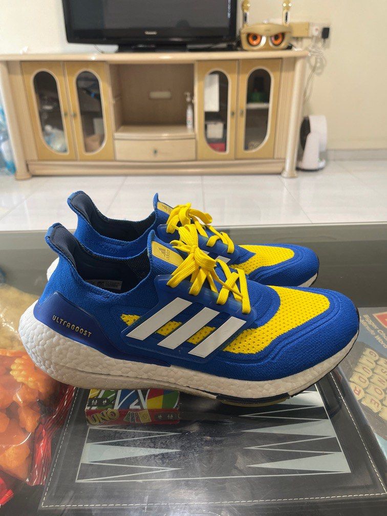 Adidas Shoes ultra boost 21 blue yellow