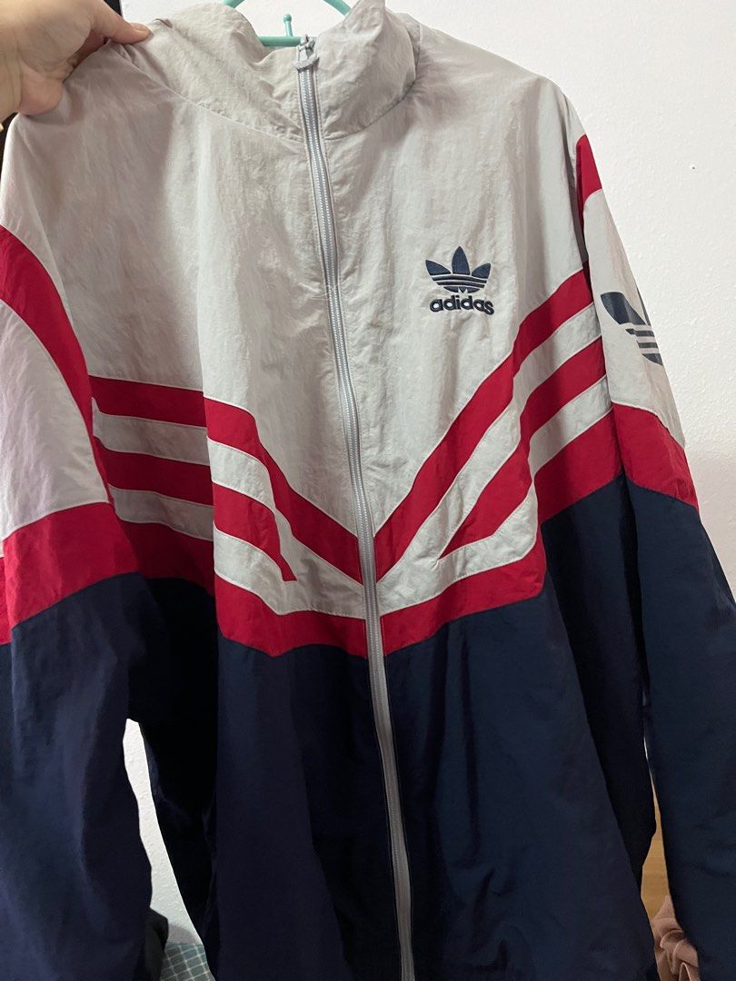 Adidas sportive navy track hot sale jacket