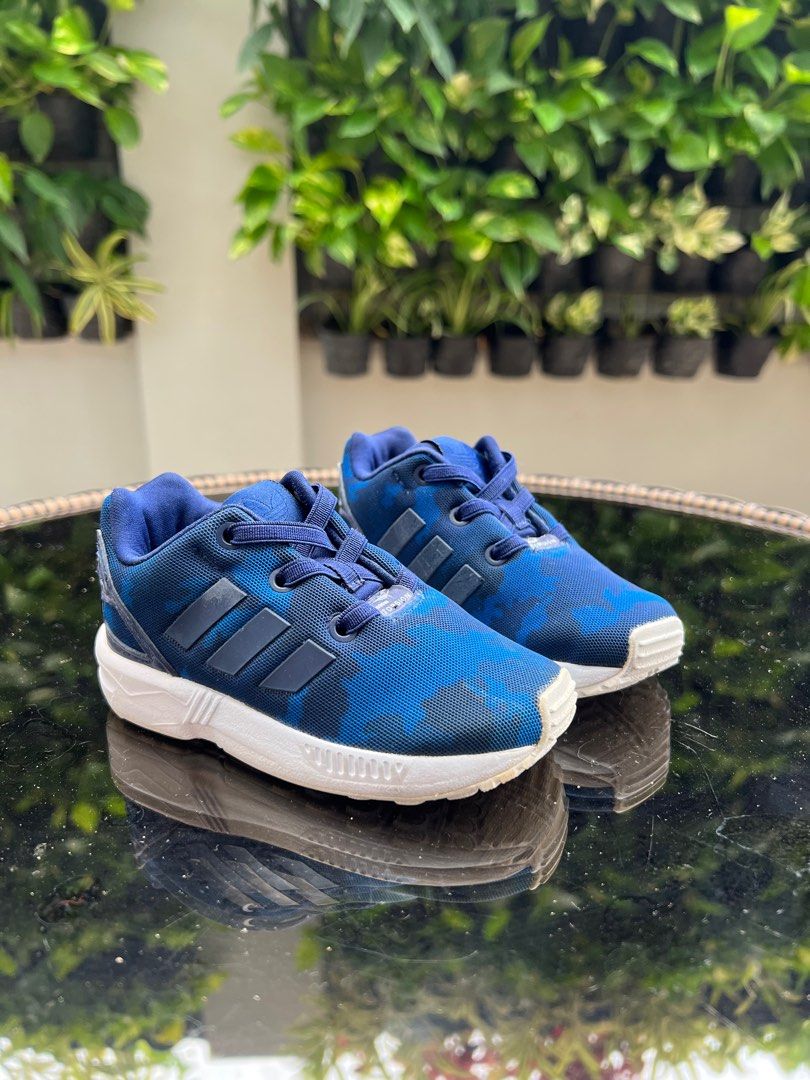 Adidas zx clearance flux blue camo