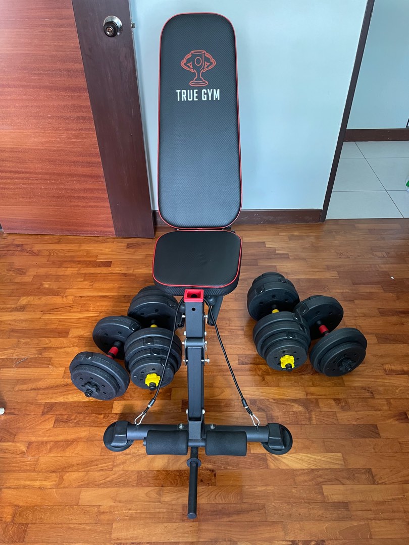 40 kg gym sales set with bench