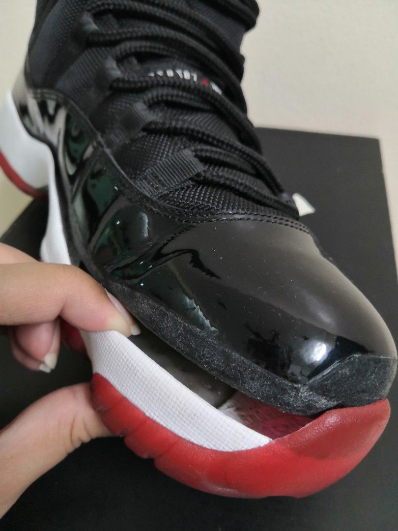Air Jordan 11 Retro 'Bred' 2012 (US 12), Men's Fashion, Footwear ...