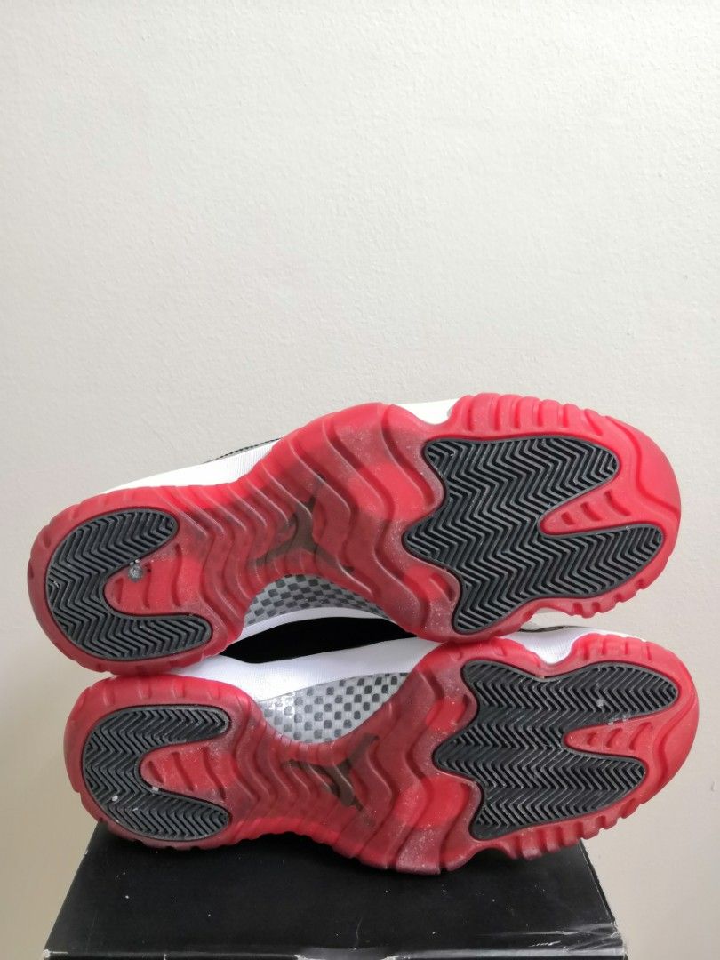 Air Jordan 11 Retro 'Bred' 2012 (US 12), Men's Fashion, Footwear ...
