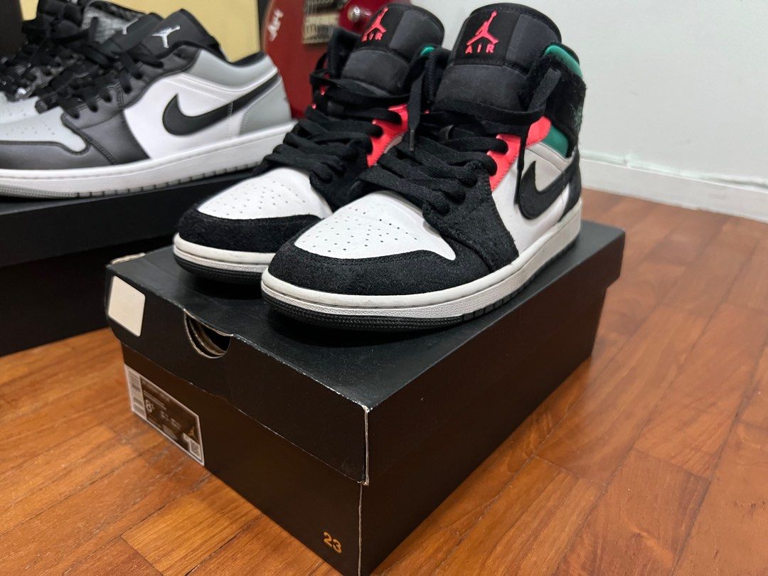 Air Jordan 1 Mid South Beach Men s Fashion Footwear Sneakers