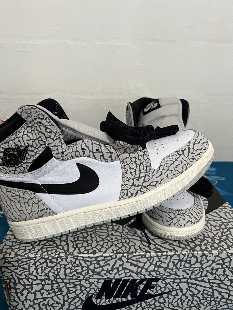 air force 1 retro high black and white