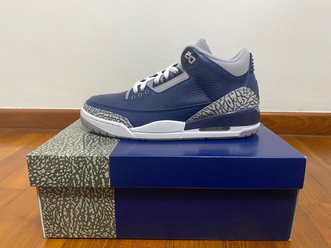 Jordan 3 blue on sale suede
