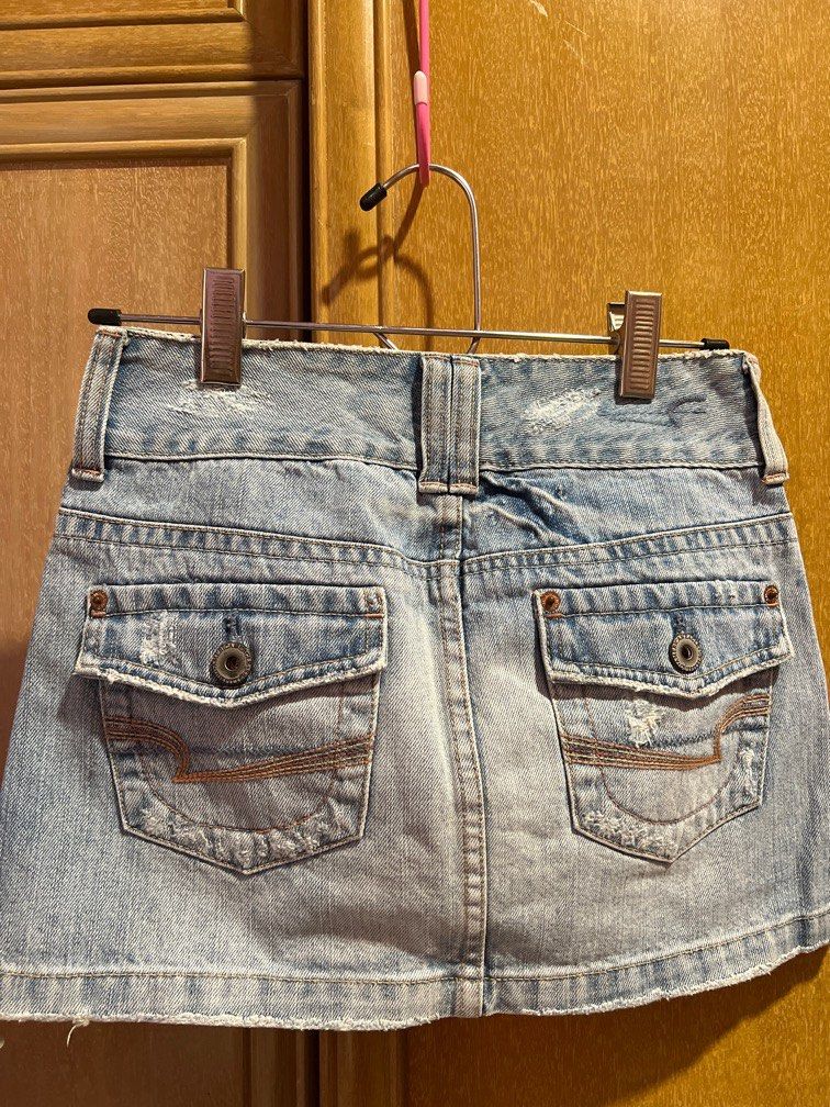 American Eagle Denim Mini Skirt Women s Fashion Bottoms Skirts