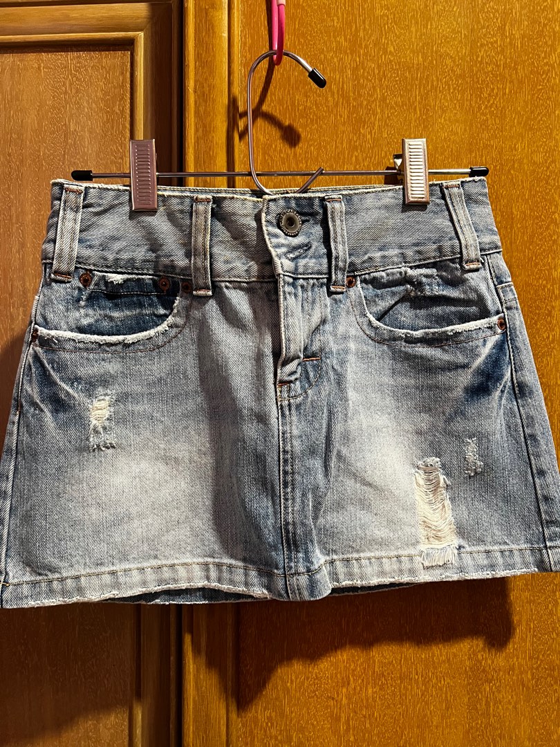 Denim mini top skirt american eagle