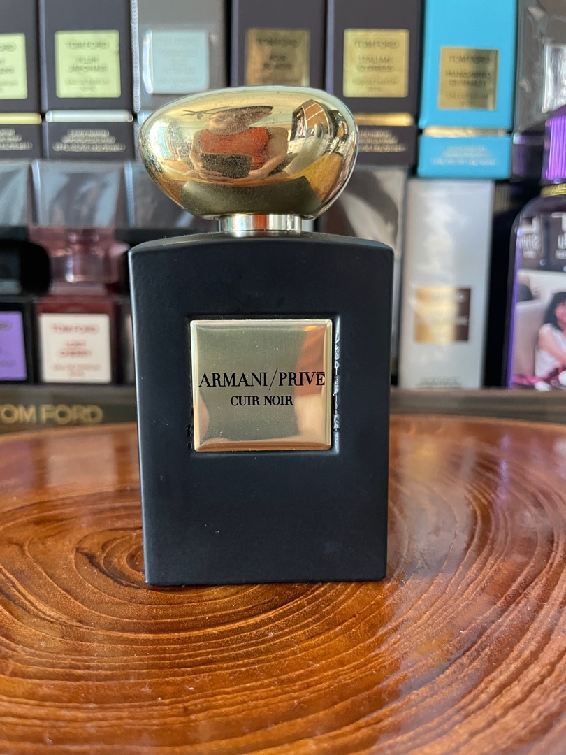Armani cuir deals noir