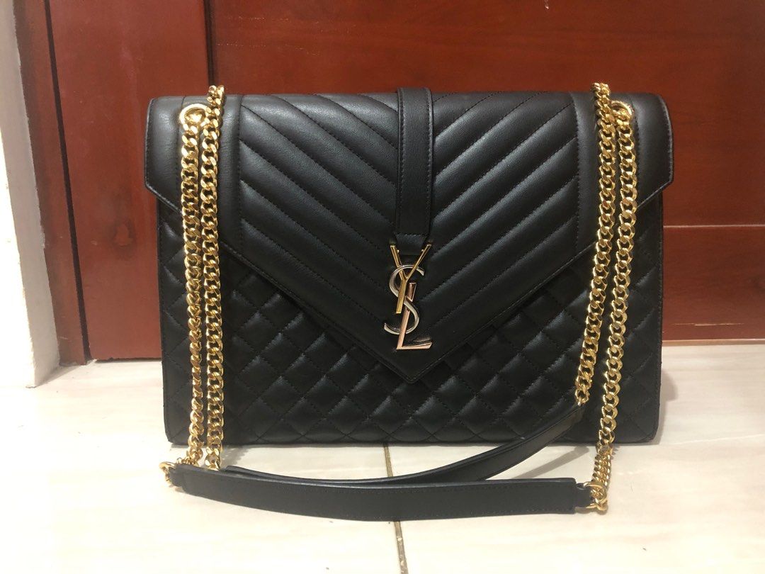 Selling super Low! Authentic YSL envelope bag large (WITH FREE Chanel preloved woc bag), Women's