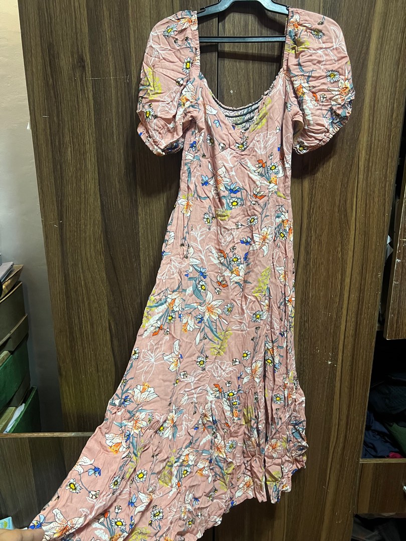 Baby Pink Maxi Dress, Women's Fashion, Dresses & Sets, Dresses on Carousell