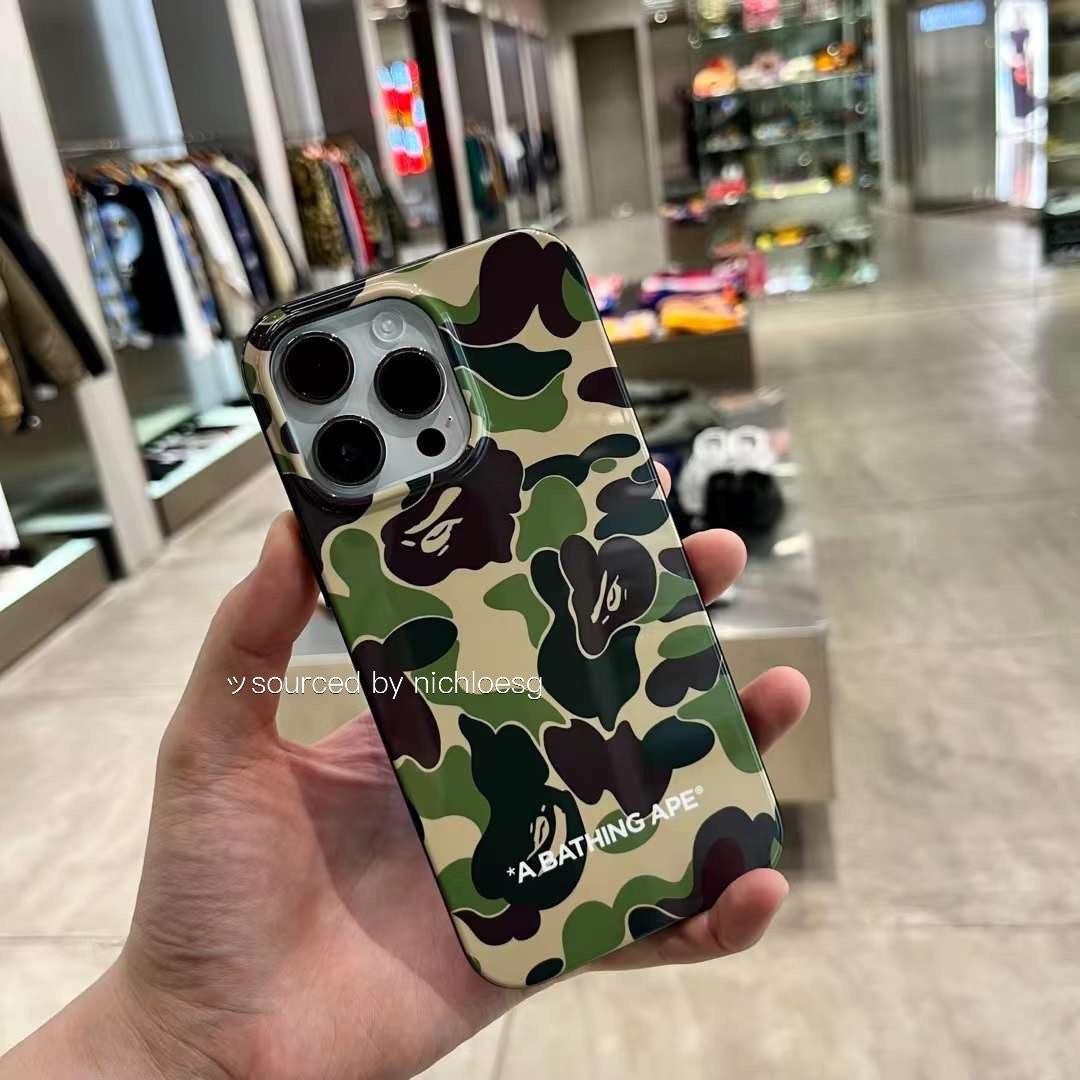 A Bathing Ape ABC Camo iPhone 13 Pro Max Case green