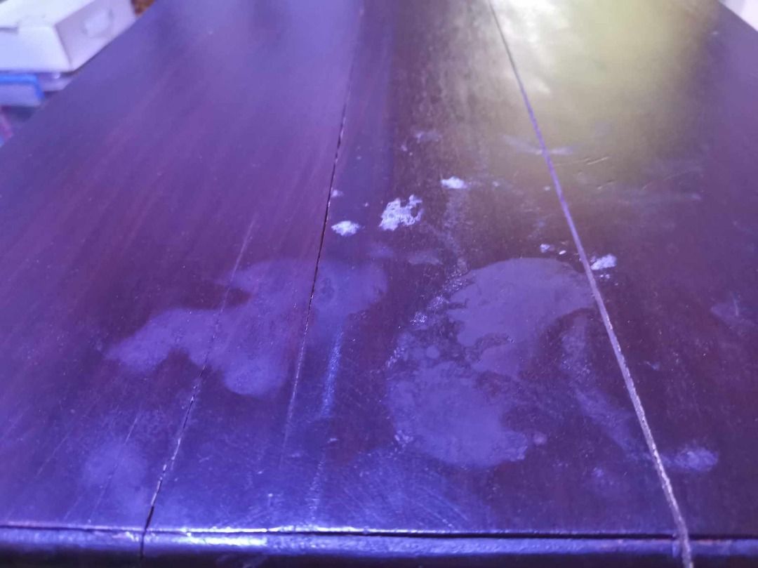 Bar Table and Chair (Category: Tables & Sets) located in Caloocan City. Submitted by iamdecluttering2023 (Listing ID 1251389560, Image 3). Description: Solid wood with flaws as seen in the pictures It has 2 stools.