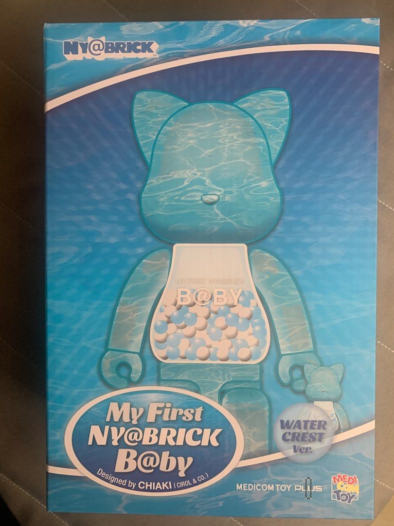 Bearbrick MEDICOM My First Baby Nybrick 400% & 500% Water Crest ...