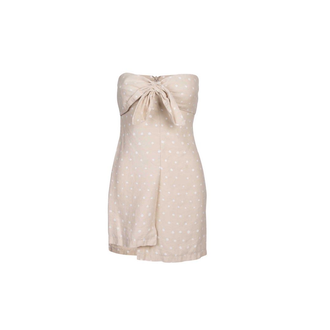 Bec Bridge Tie front Strapless Dress
