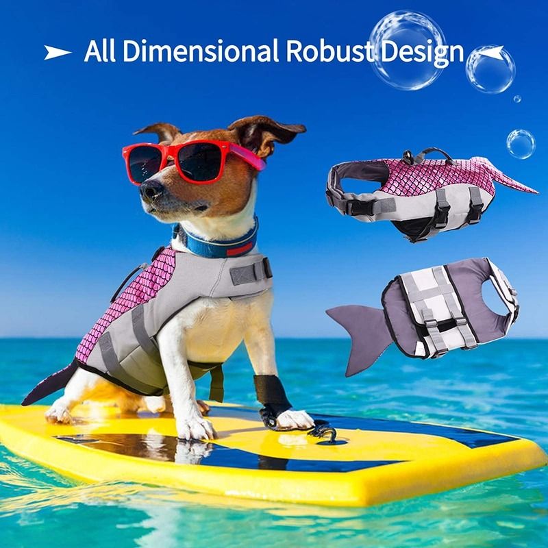 Benepaw Mermaid Dog Life Jacket Adjustable Floatation Pet Vest Swimming Boating Pool Beach Puppy Swimsuit Clothe Carousell