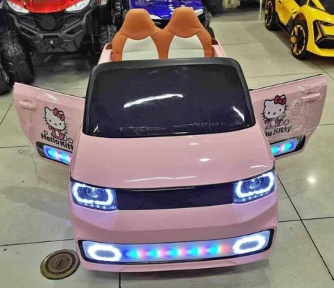 Big Hello Kitty Rechargeable Electric Ride On Toy Car For Kids on Carousell