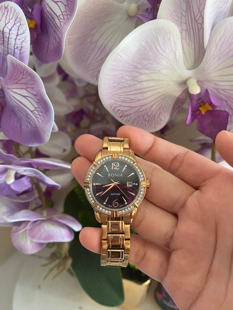 Bonia sapphire discount crystal watch