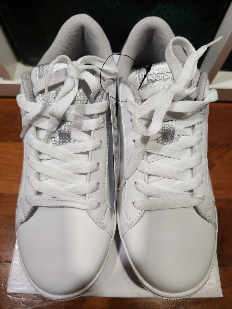 Brand New Original Kappa White Silver Sneakers