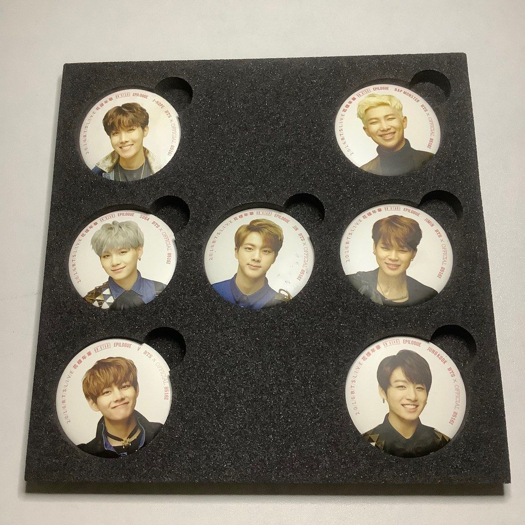 BTS On Stage Epilogue Pin Button Set, Hobbies & Toys, Memorabilia ...