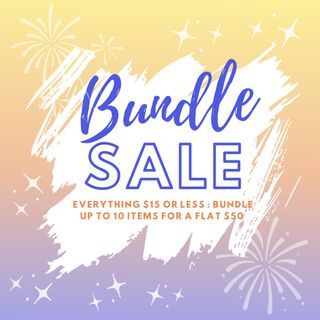 Bundle up to 10 items for just $50!!