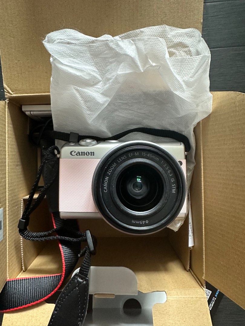 Canon EOS M100 PINK, 攝影器材, 相機- Carousell